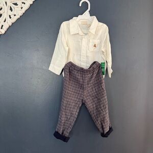 NWT GAP Kids Button-down & Pants Matching Set